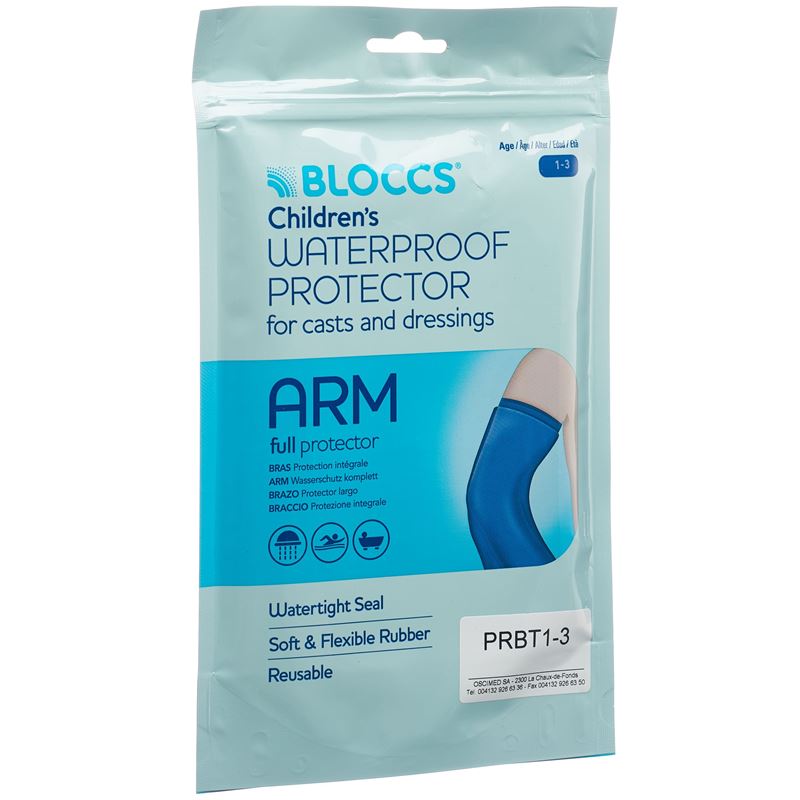 BLOCCS Bad Dusch Wasserschutz Arm 17-28/43cm Kind