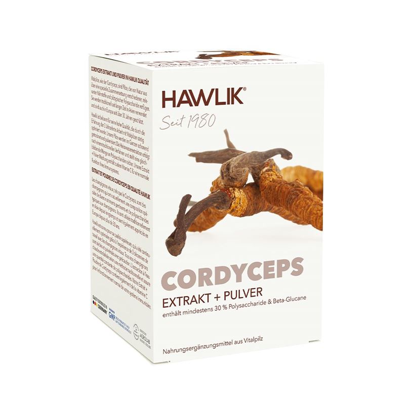 HAWLIK Cordyceps Extrakt + Pulver Kaps 120 Stk