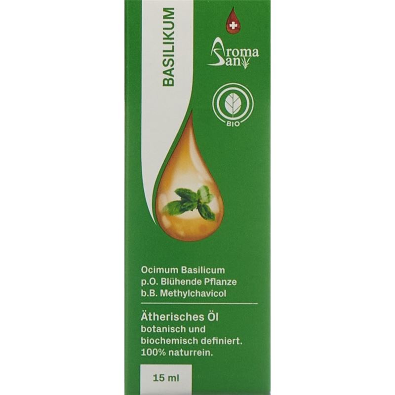 AROMASAN Basilikum Äth/Öl in Schachtel Bio 15 ml