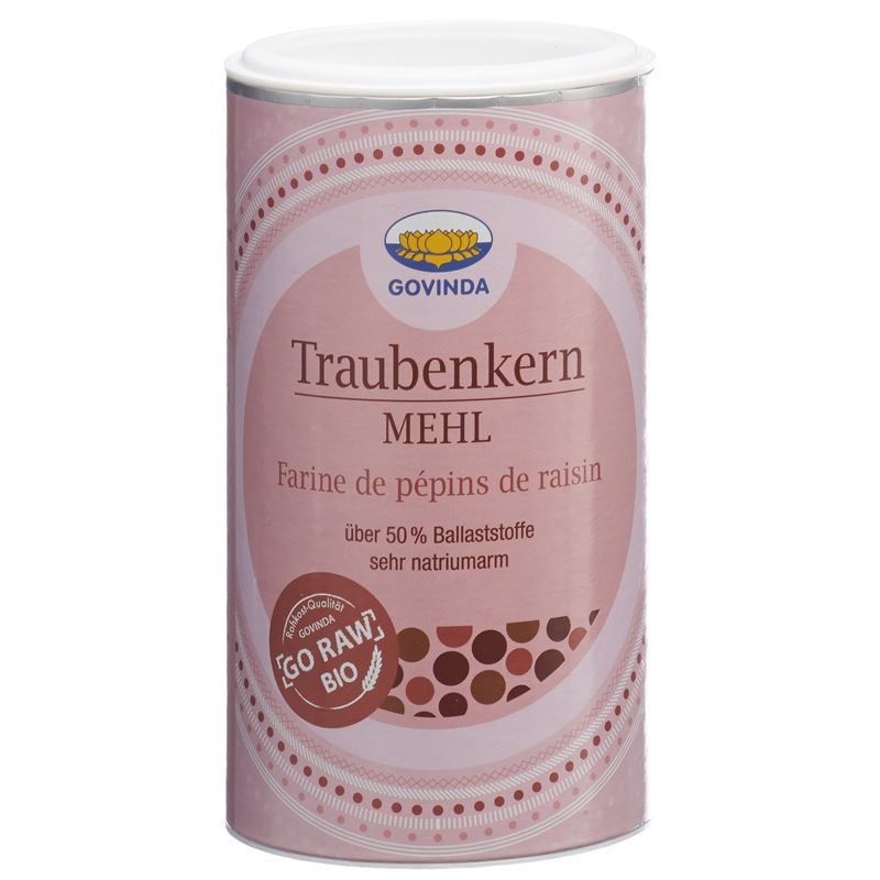 GOVINDA Traubenkernmehl Bio Ds 200 g