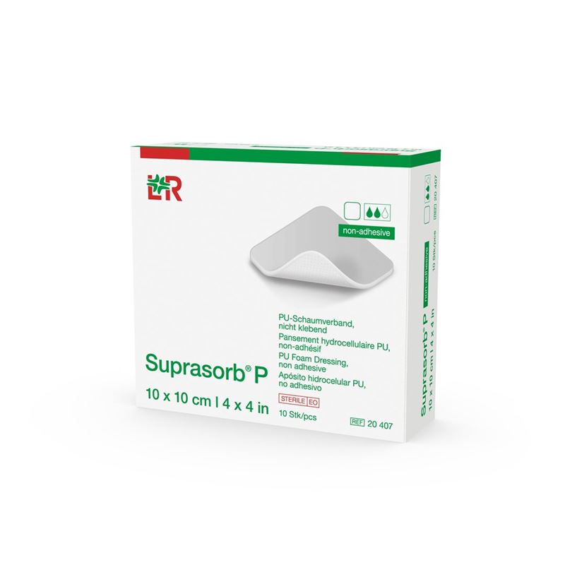 SUPRASORB P Schaumverband 10x10cm n klebe 10 Stk