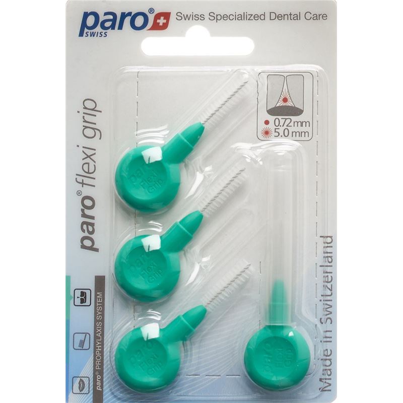 PARO Flexi Grip 5mm mittel grün zylindrisch 4 Stk