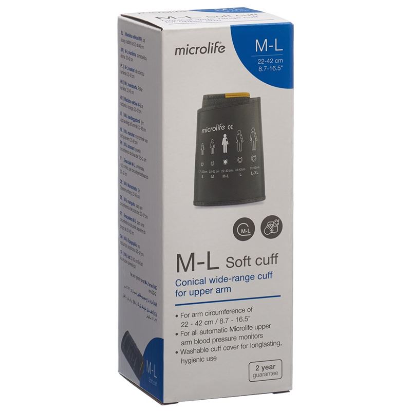 MICROLIFE Soft Manschette Oberarm M-L 22-42cm anth