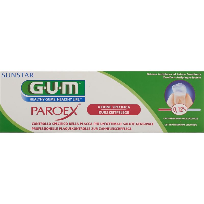 GUM SUNSTAR PAROEX Zahnpasta 0.12 % chlorhex 75 ml