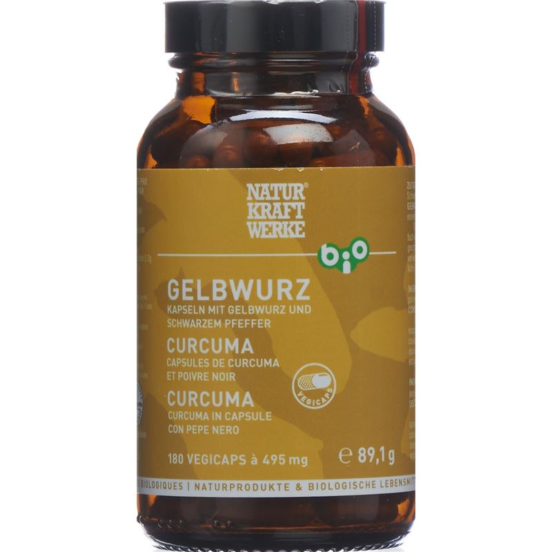 NATURKRAFTWERKE Gelbwurz Vegicaps Bio 180 Stk