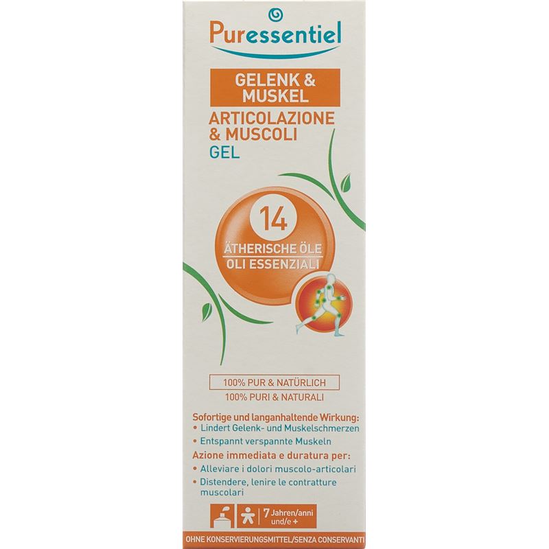 PURESSENTIEL Gelenk & Muskel Gel 14 äth Öle 60 ml