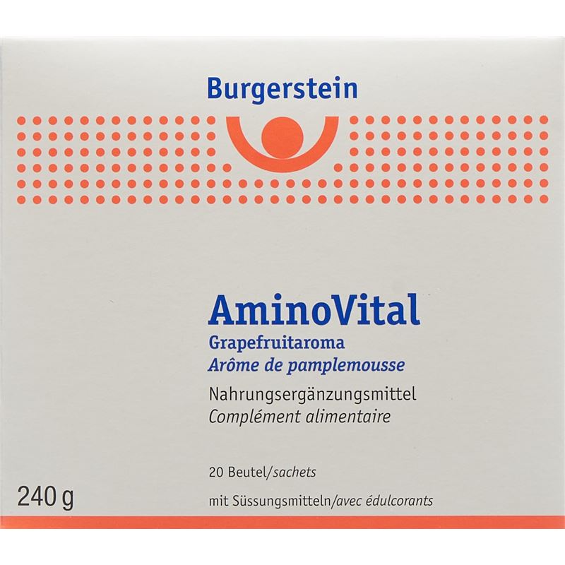 BURGERSTEIN Aminovital Plv Grapefruitarom 20 Btl