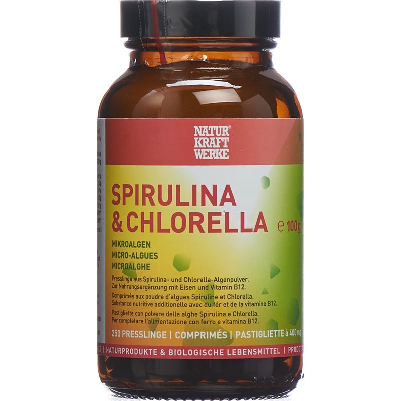 NATURKRAFTWERKE Spirulina&Chlorella Press 250 Stk