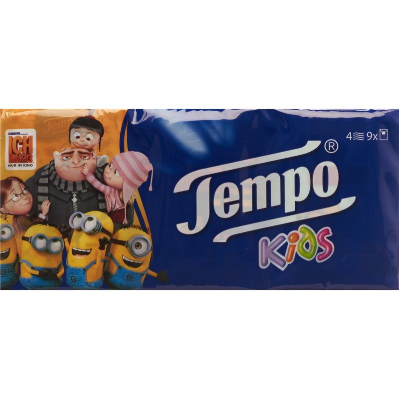 TEMPO Taschentücher Mini Pack 9 x 5 Stk