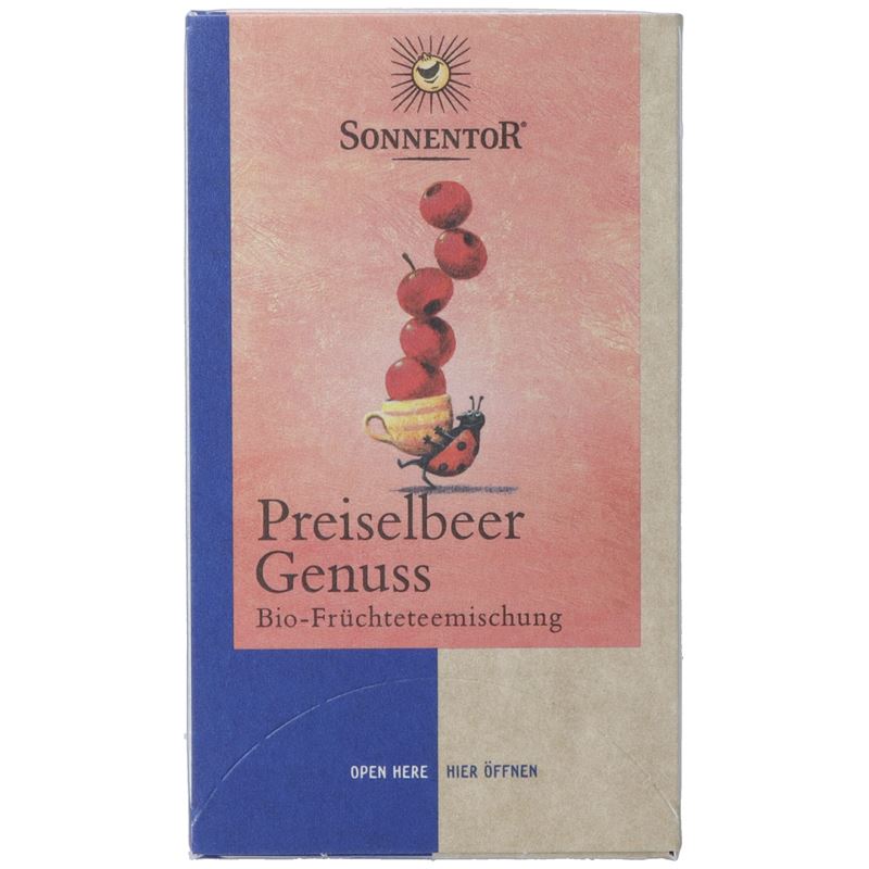 SONNENTOR Preiselbeer Genuss Tee 18 Stk