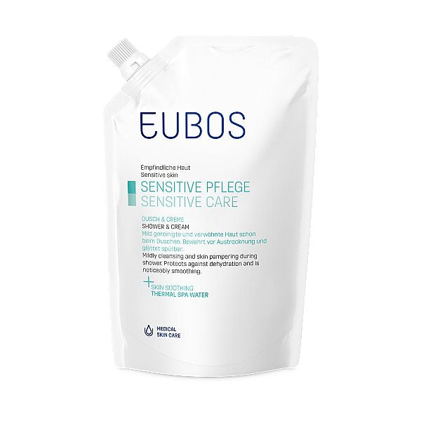 EUBOS Sensitive Dusch + Creme refill 400 ml