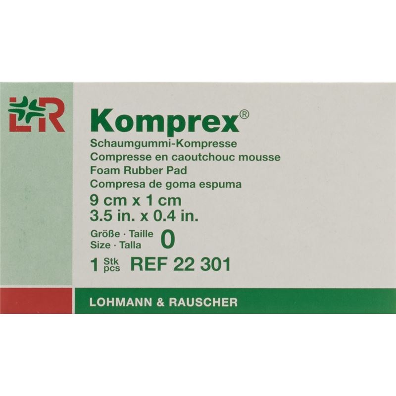 KOMPREX Schaumgummi Kompresse 9x5x1cm