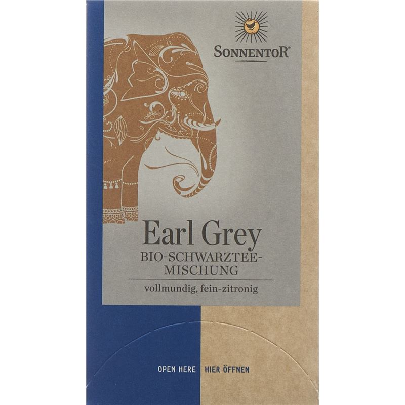 SONNENTOR Schwarztee Earl Grey Btl 18 Stk