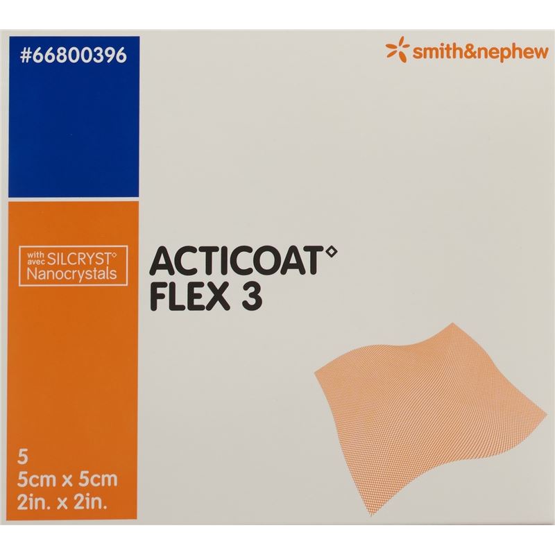 ACTICOAT FLEX 3 Wundverband 5x5cm 5 Stk