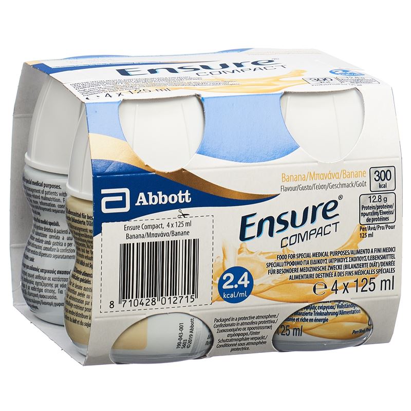 ENSURE Compact 2.4 kcal Drink Banane 4 x 125 ml