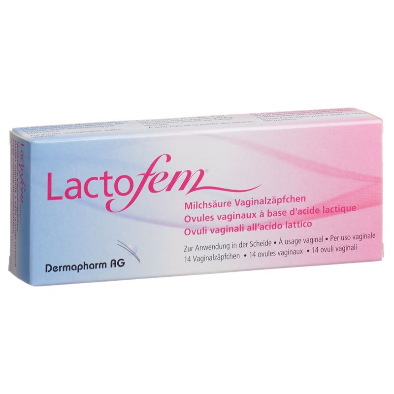 LACTOFEM Milchsäure Vaginalzäpfchen 14 Stk