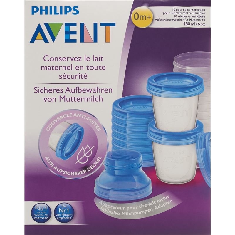 AVENT PHILIPS VIA Muttermilch Becher Set