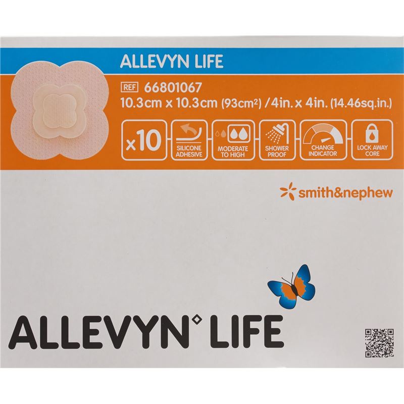 ALLEVYN LIFE Sil-Schaumver 10.3x10.3cm 10 Stk