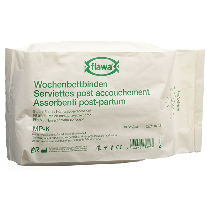 FLAWA Wochenbettbinden MP-K keimreduziert 10 Stk