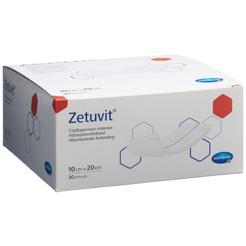ZETUVIT Absorptionsverband 10x20cm 30 Stk