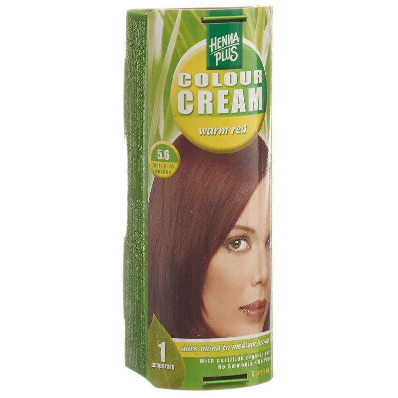 HENNA PLUS Colour Cream 5.6 warm rot 60 ml