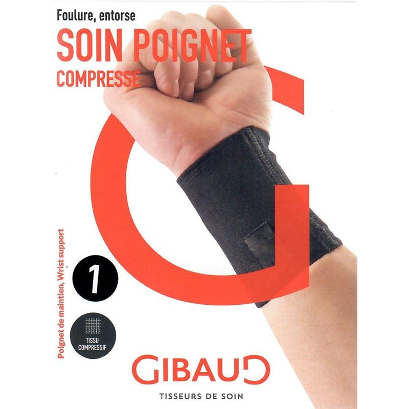 GIBAUD Handgelenkbandage anatom Gr3 17-19cm schwa