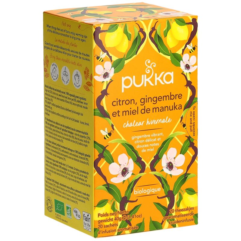 PUKKA Citron Gingemb&Miel Manu Thé bio Btl 20 Stk