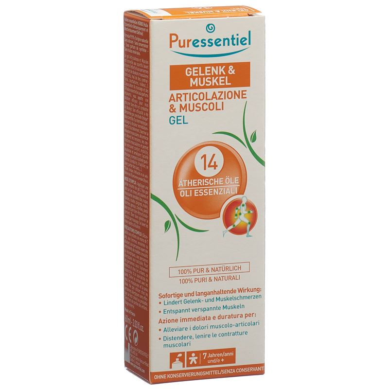 PURESSENTIEL Gelenk & Muskel Gel 14 äth Öle 60 ml