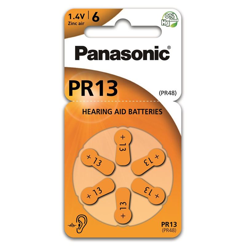 PANASONIC Hörgerät Batterien 13 6 Stk