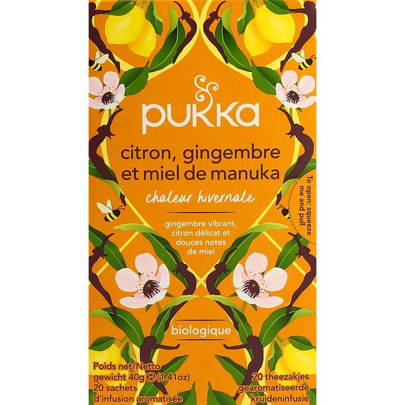 PUKKA Citron Gingemb&Miel Manu Thé bio Btl 20 Stk