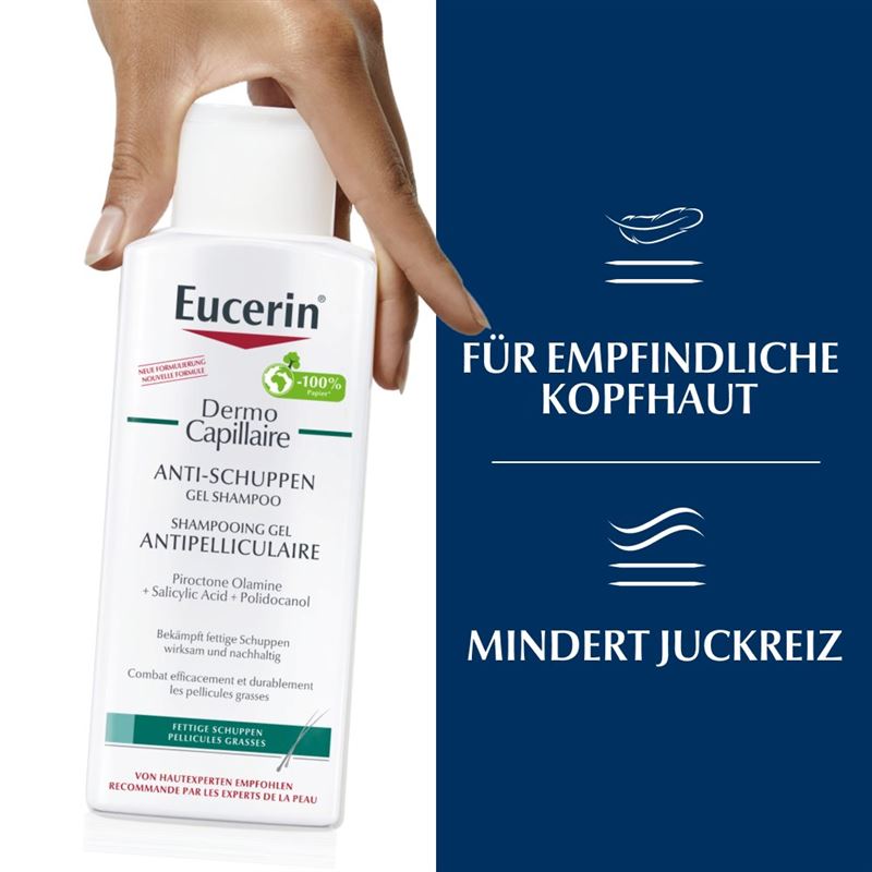 EUCERIN DermoCapillaire Anti-Schu Gel Shamp 250 ml