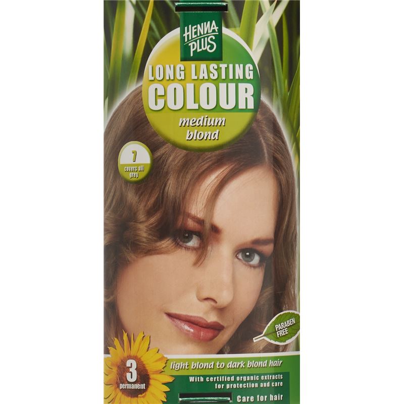 HENNA PLUS Long Last Colour 7 mittelblond