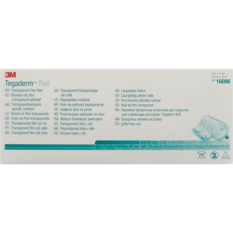 3M TEGADERM ROLL Wundverband 15cmx10m transp