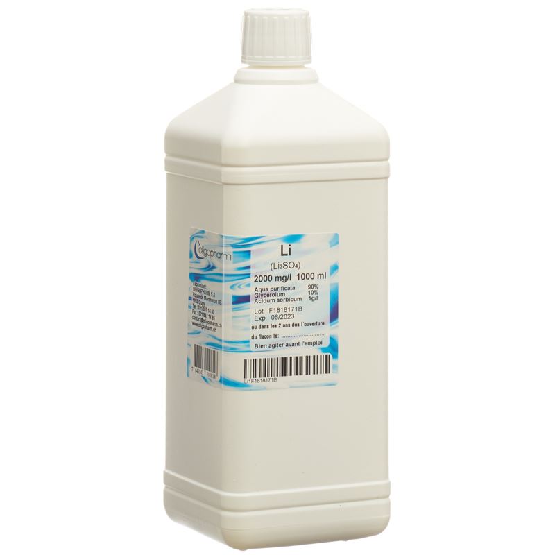 OLIGOPHARM Lithium Lös 2000 mg/l 1000 ml