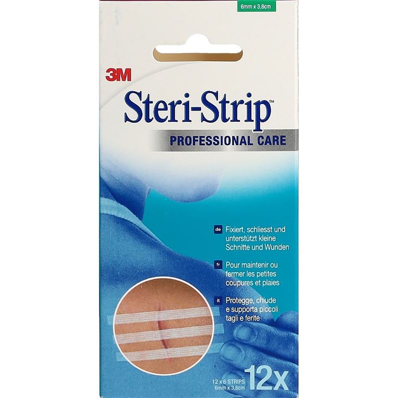 3M STERI STRIP 6x38mm weiss verstärkt 12 x 6 Stk