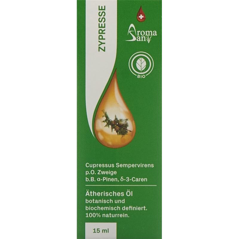 AROMASAN Zypresse Äth/Öl in Schachtel Bio 15 ml