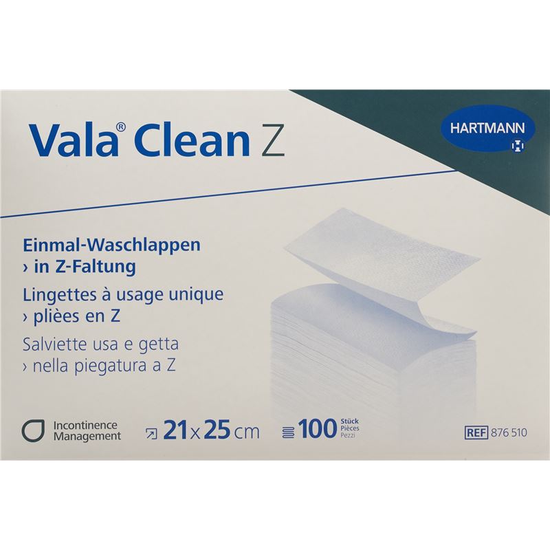 VALACLEAN Z Einmal Waschlappen 21x25cm 100 Stk