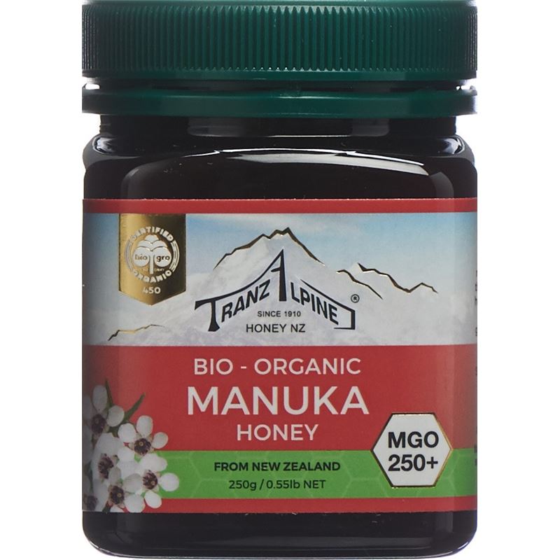 TRANZALPINE Manukahonig MGO 250+ Bio 250 g
