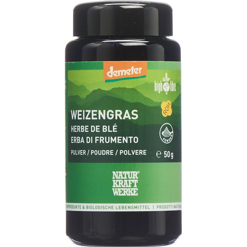 NATURKRAFTWERKE Weizengras Pulver Demeter 50 g