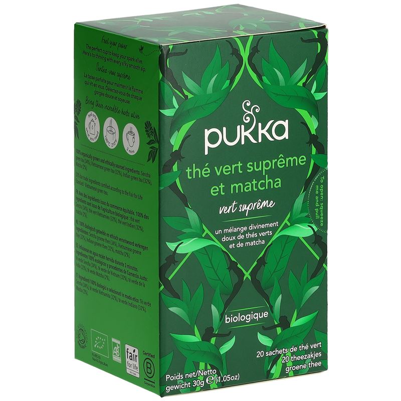 PUKKA Thé Vert Matcha Suprême Thé bio Btl 20 Stk