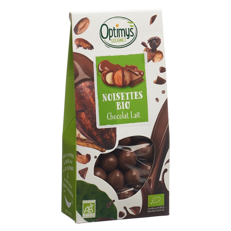 OPTIMYS Genuss Haselnusskerne Milchschok Bio 150 g