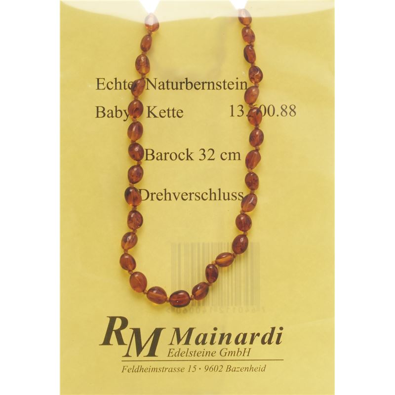 MAINARDI Natur Bernstein 32cm Barock Drehverschl