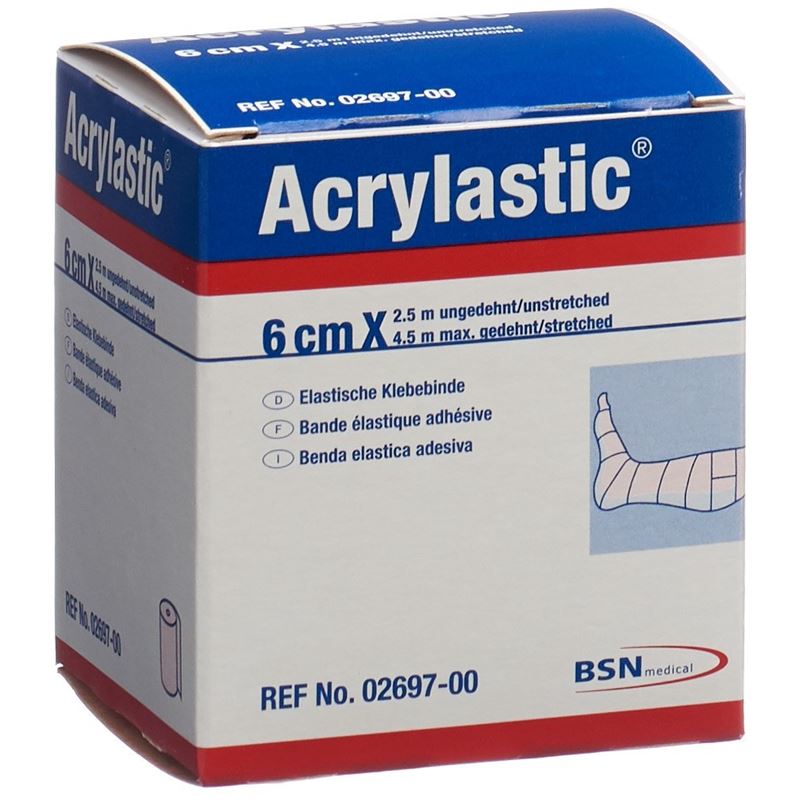 ACRYLASTIC Pflasterbinde 2.5mx6cm elastisch