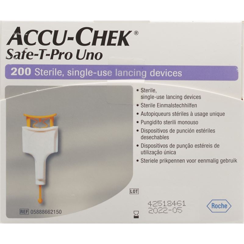 ACCU-CHEK SAFE-T PRO UNO Einmalstechhilfe 200 Stk