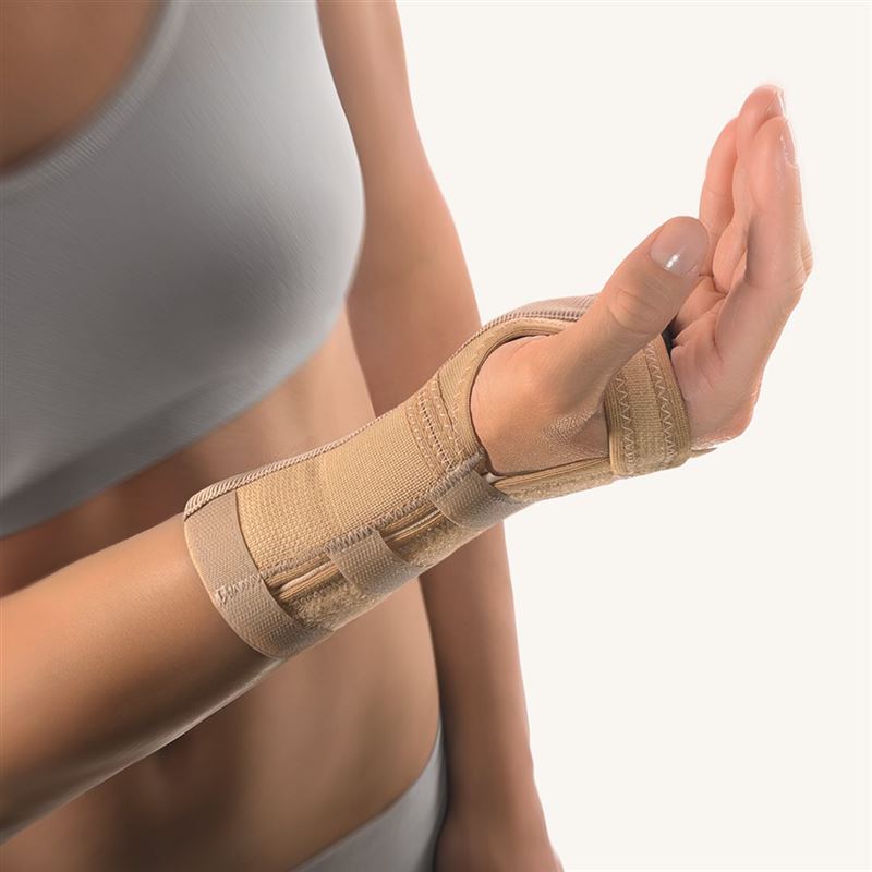 BORT Handgelenkstütze Schiene links M -19cm beige