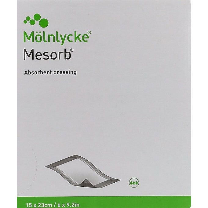 MESORB Absorbier Saugverband 15x23cm steril 50 Stk