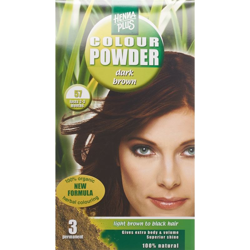 HENNA PLUS Colour Powder 57 braun 100 g