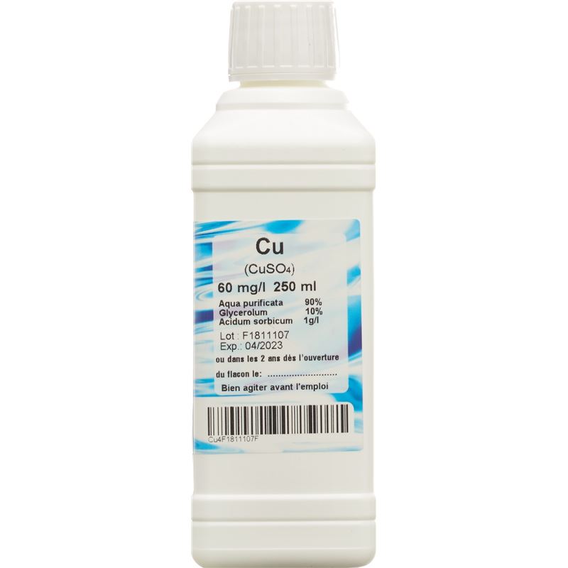 OLIGOPHARM Kupfer Lös 60 mg/l 250 ml