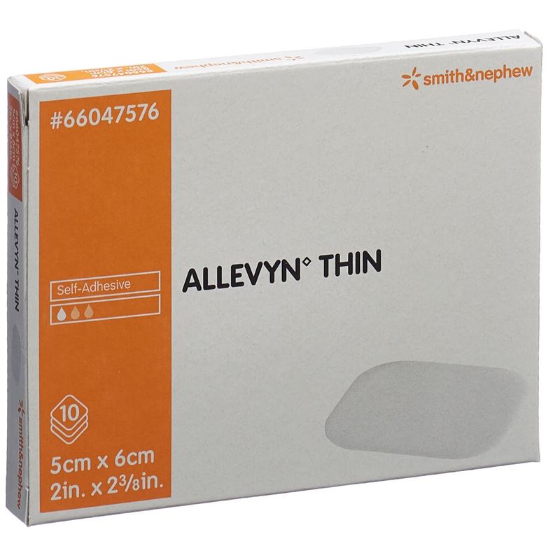 ALLEVYN THIN Wundverband 5x6cm 10 Stk