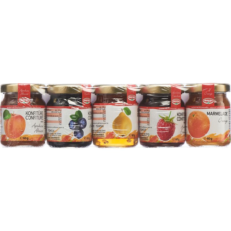 MORGA Midget Konfitüre Fruchtzucker 5 x 60 g